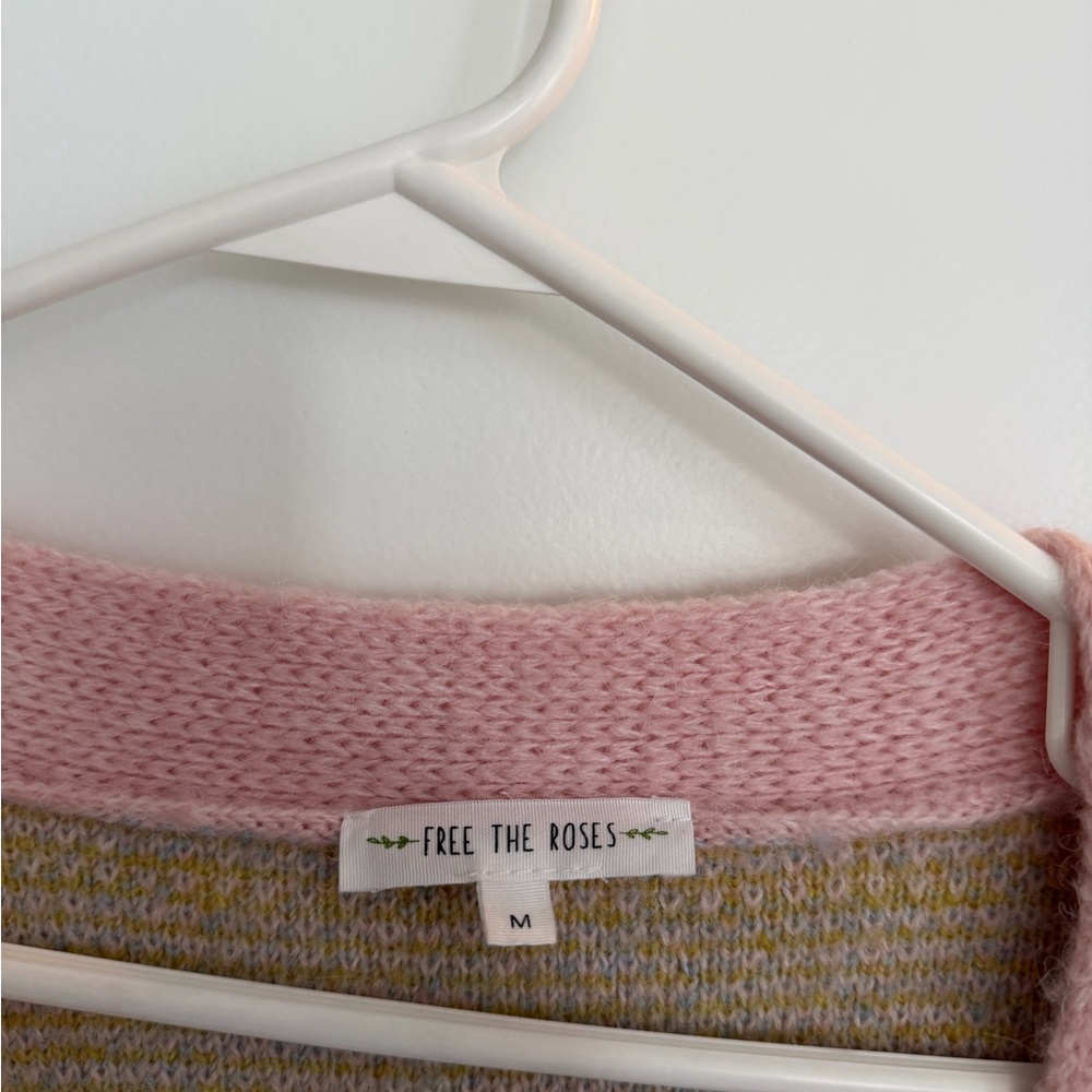 Free the Roses Multicolor Heart Cardigan - Picture 5 of 6